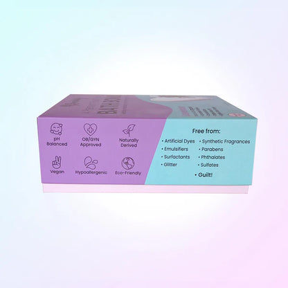 ErosWell heart shaped bath bombs packaging back with product information
