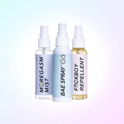 ErosWell playful body spray collection including Fckboy Repellent