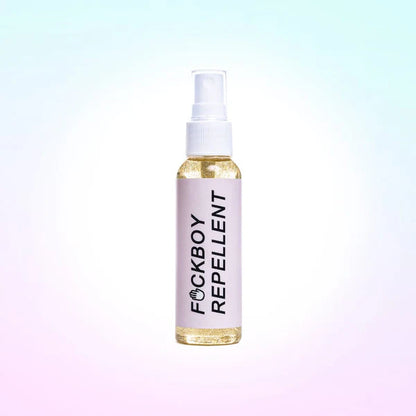 ErosWell Fckboy Repellent glitter body spray bottle