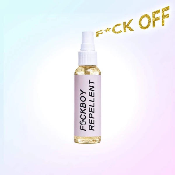 ErosWell glitter body spray called Fckboy Repellent