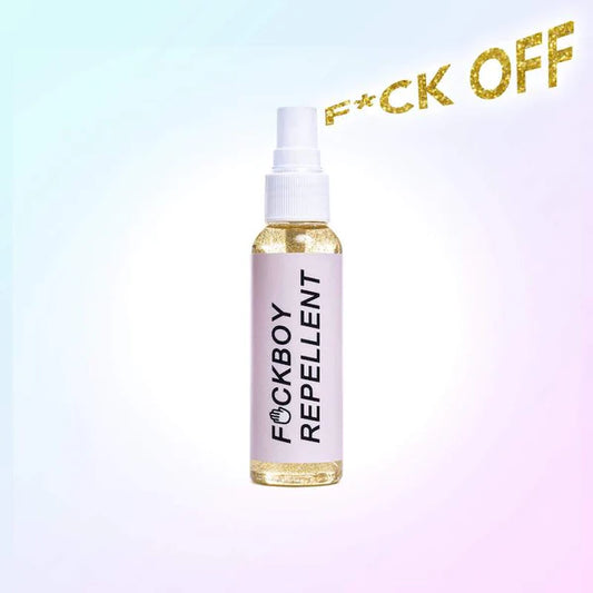 ErosWell glitter body spray called Fckboy Repellent