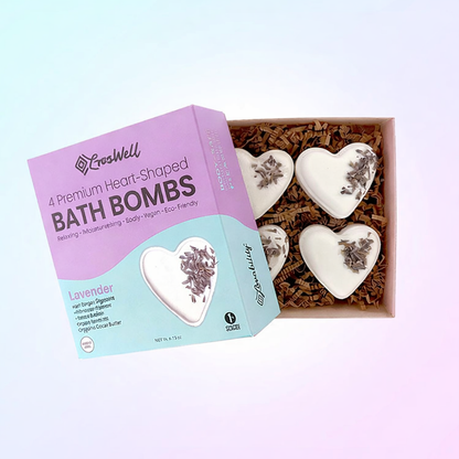 ErosWell heart shaped bath bombs open gift box set