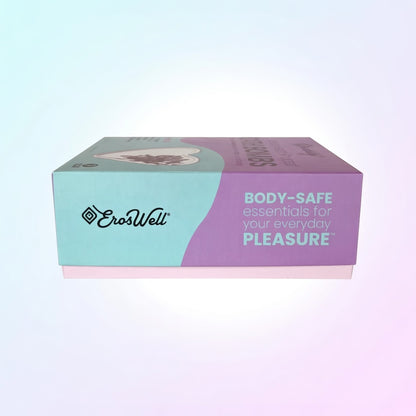 ErosWell heart shaped bath bombs packaging front