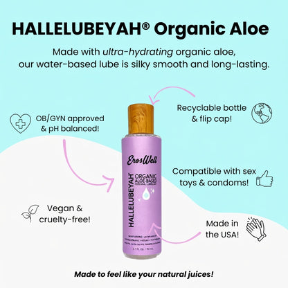 ErosWell HALLELUBEYAH organic aloe personal lubricant benefits