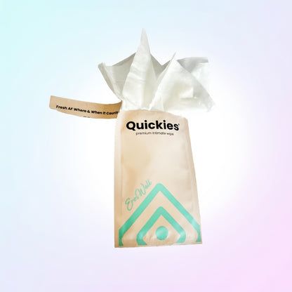 ErosWell Quickies intimate wipes individually wrapped cleansing wipes