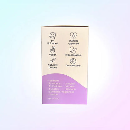 ErosWell Quickies intimate wipes product box packaging