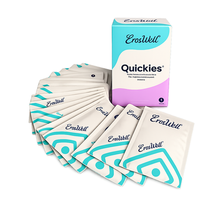 ErosWell Quickies individually wrapped intimate wipes