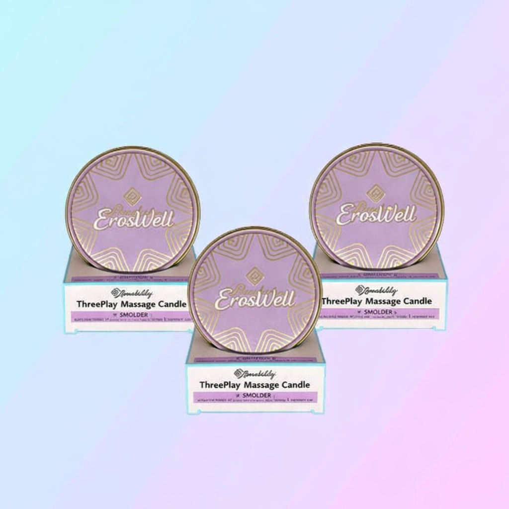 ErosWell ThreePlay massage candle three pack bundle