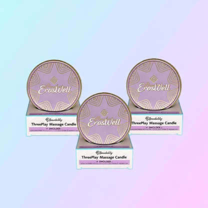 ErosWell ThreePlay massage candle three pack bundle