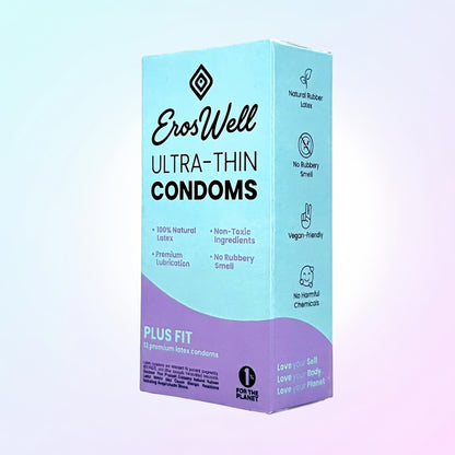 ErosWell vegan latex ultra thin condom box