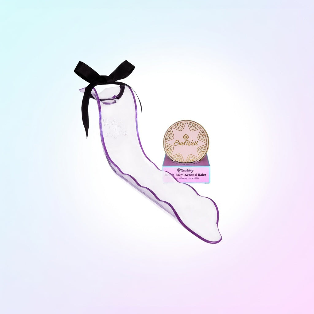 ErosWell WaterSlyde tool purple color for body exploration and self care