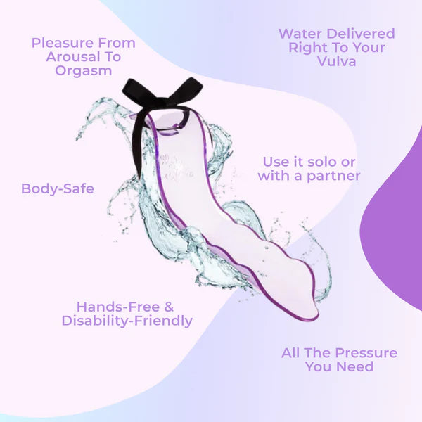 ErosWell WaterSlyde bath faucet attachment features infographic